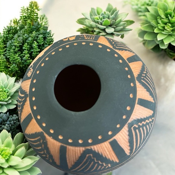 Native American Pottery Cnayon De Chelly Chinle‎ Arizona Jackie Yazzie Sgraffito - Picture 6 of 11